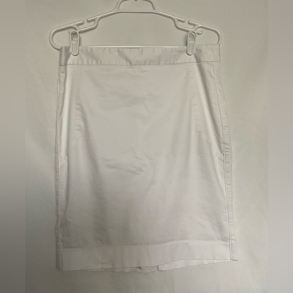 The Limited White Knee-Length Pencil Skirt